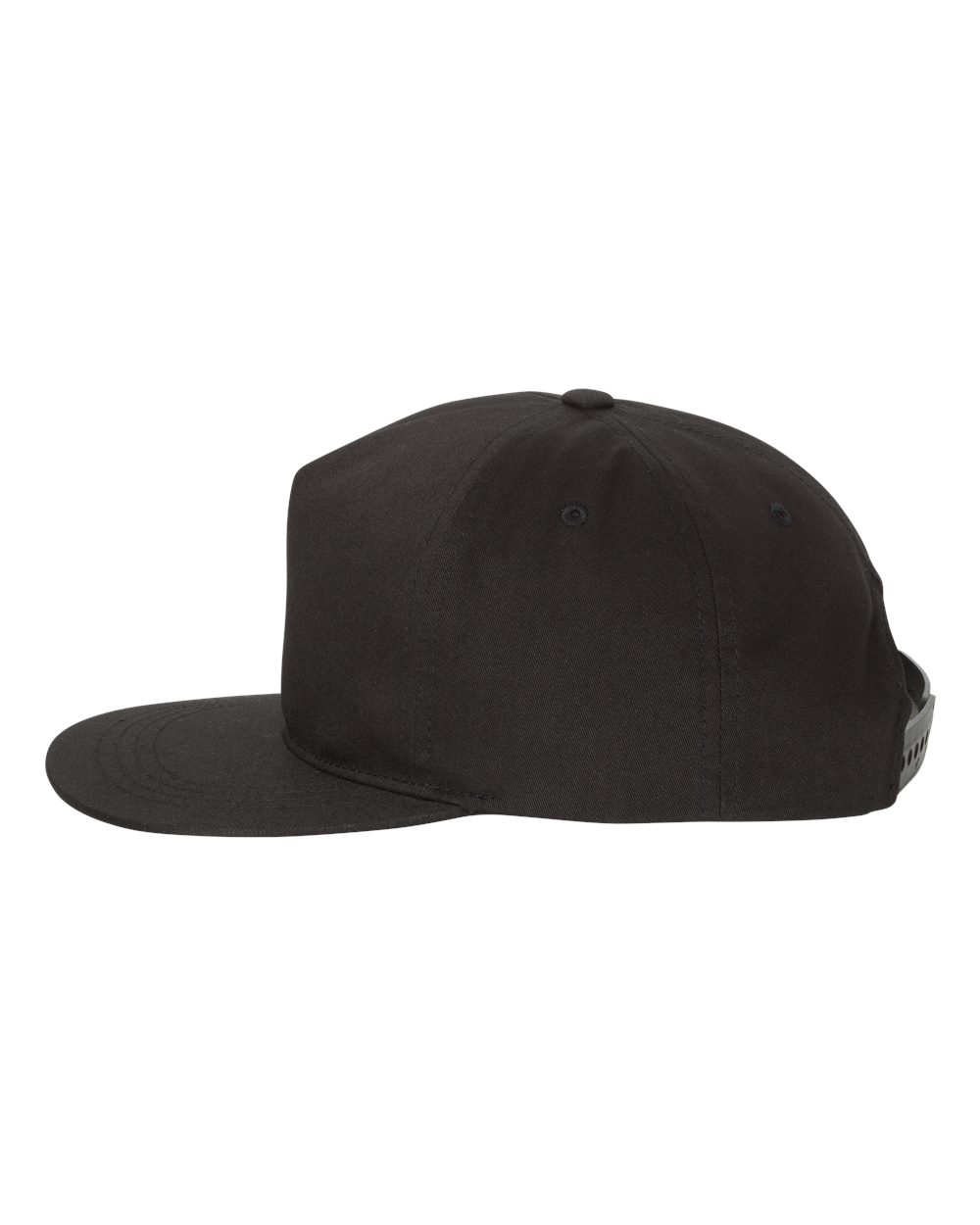 Five-Panel Flat Bill Snapback Cap