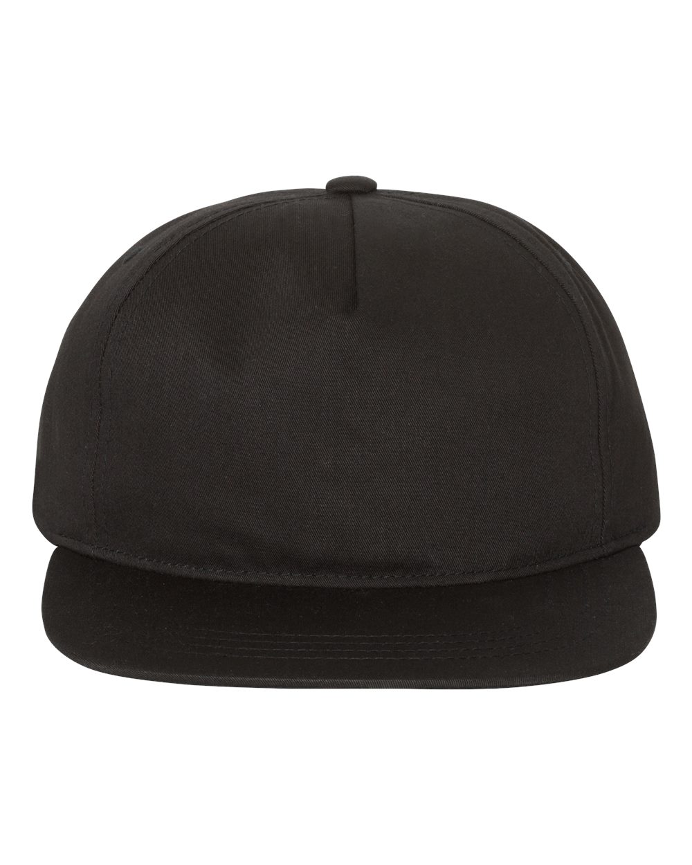 Five-Panel Flat Bill Snapback Cap